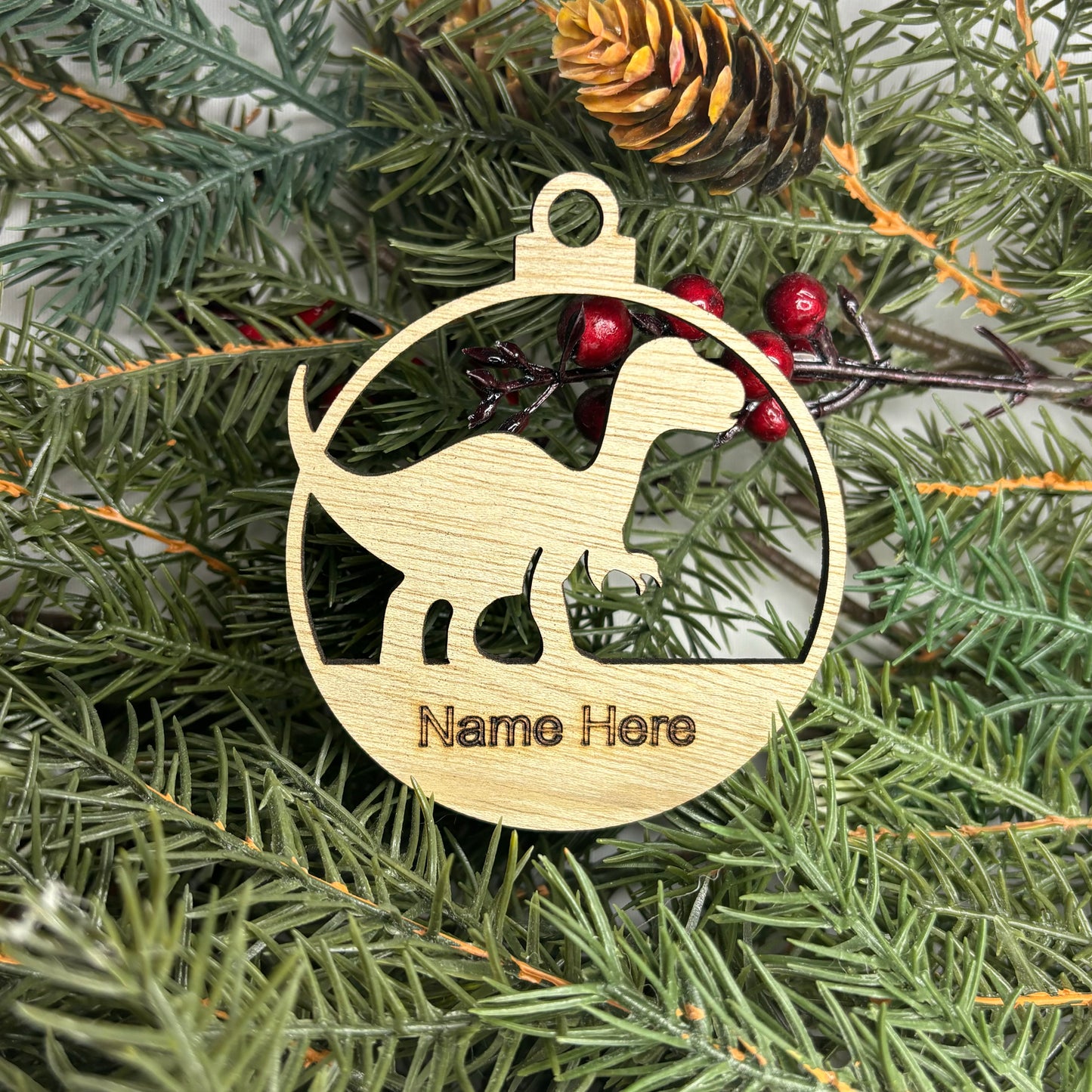 Custom Name Dinosaur Ornament