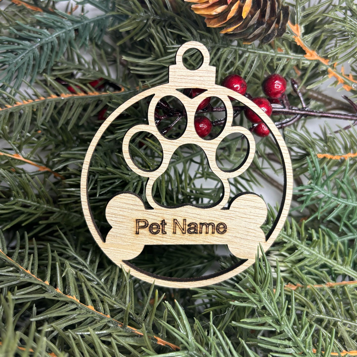 Custom Name Pet Ornament