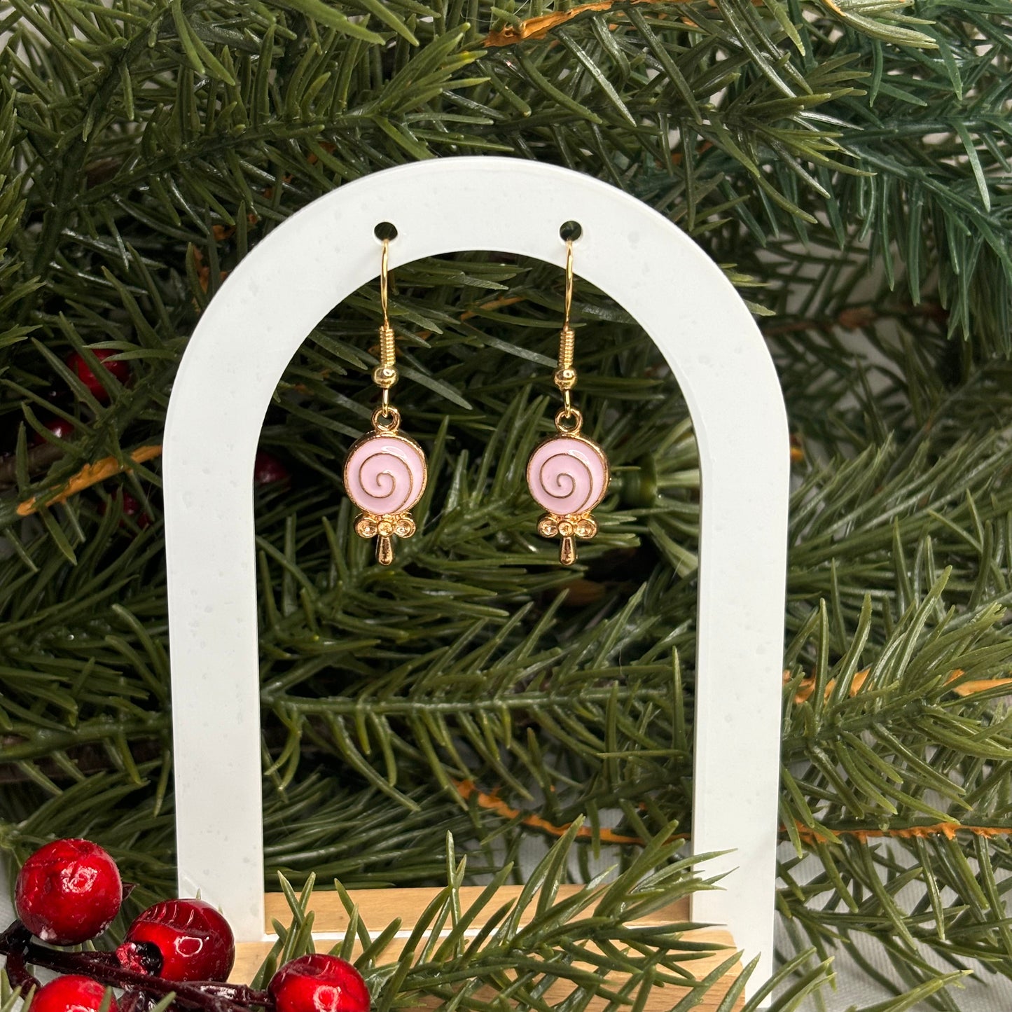 Pink Lollipop Earrings