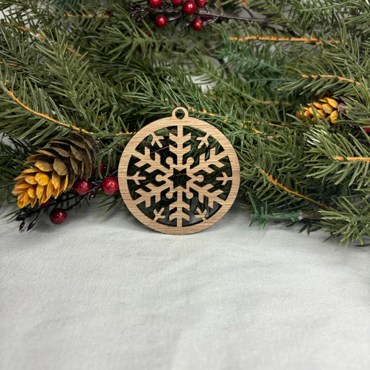 Round Snowflake Tree Ornament