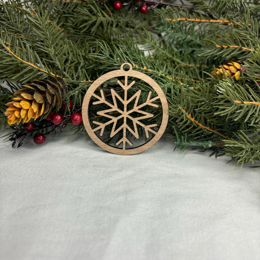 Round Snowflake Tree Ornament