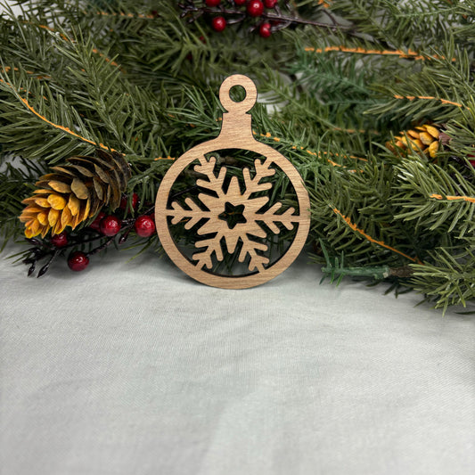 Snowflake Bulb Tree Ornament