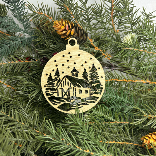Round Barn Tree Ornament