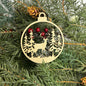 Round Deer Tree Ornament