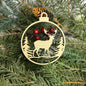 Round Deer Tree Ornament