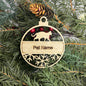 Custom Name Cat Ornament