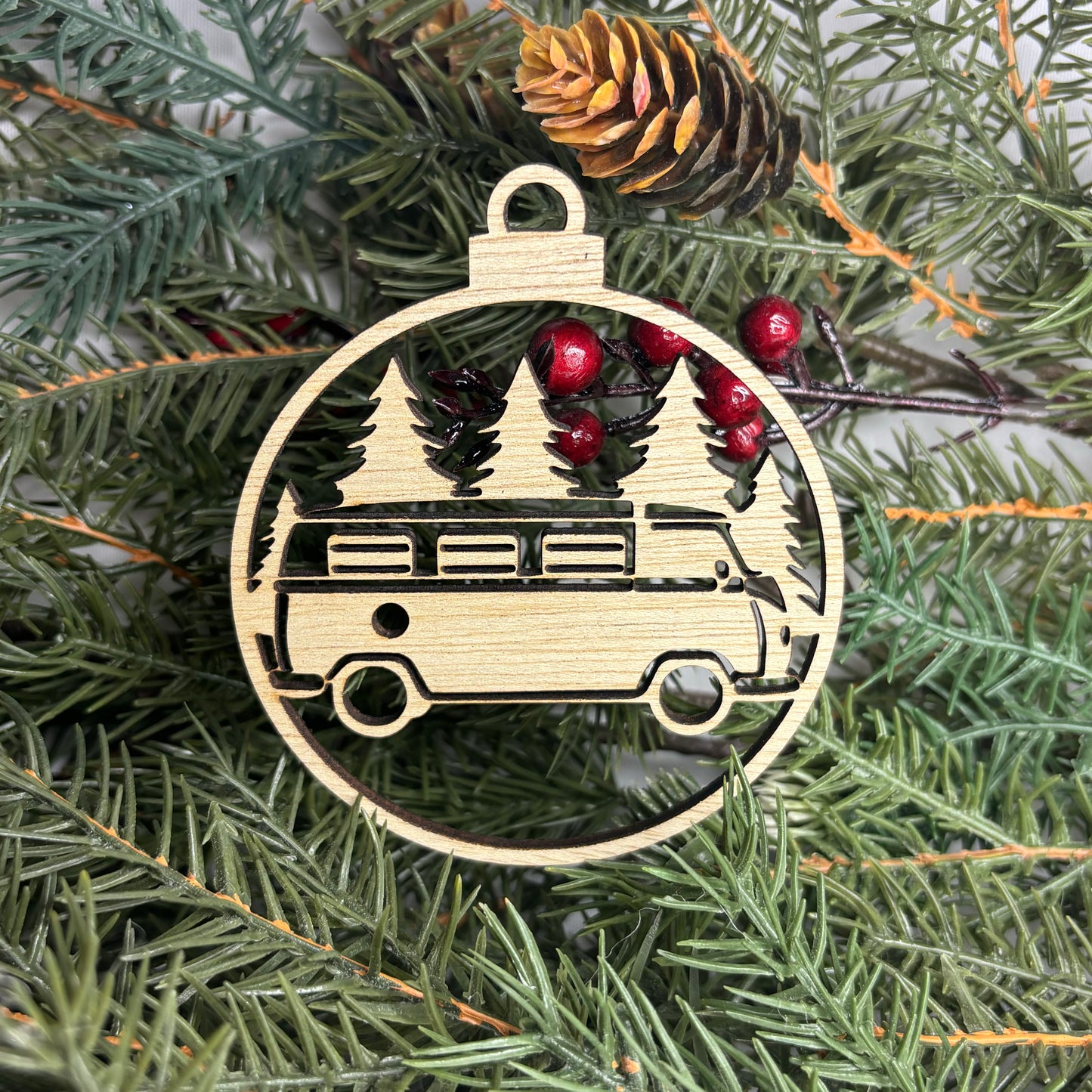 Round Van Tree Ornament