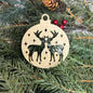 Round Deer Tree Ornament