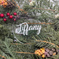 Custom Name Clear Acrylic Ornament