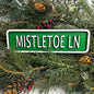 Green Mistletoe Mini Wood Sign