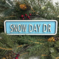 Blue Snow Day Mini Wood Sign