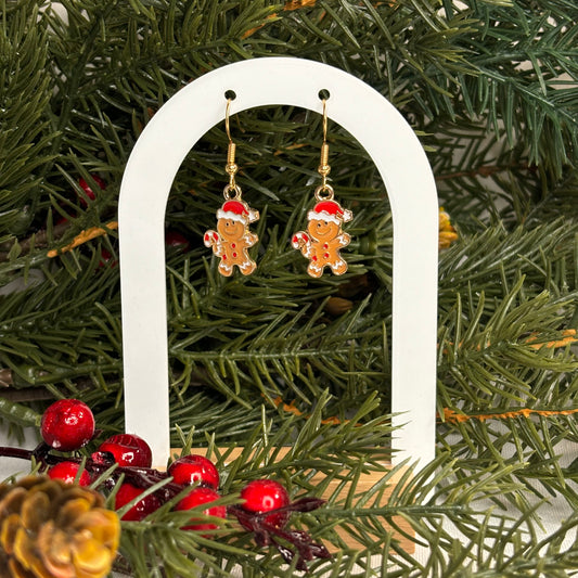 Gingerbread Boy Earrings