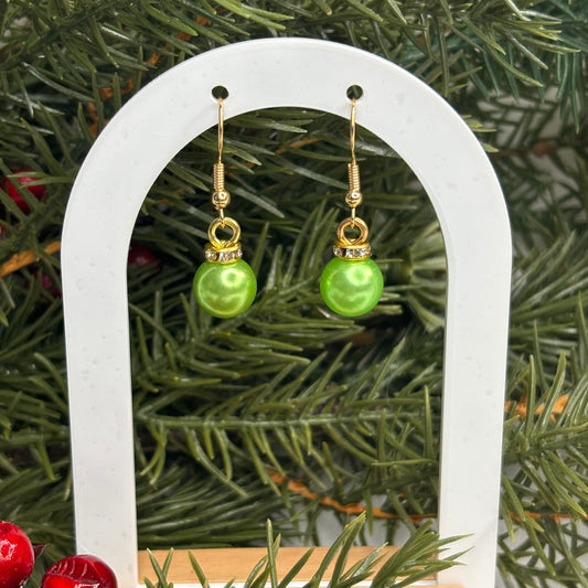 Light Green Dangle Earrings