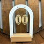 Football Wood Earrings