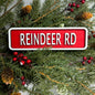 Red Reindeer Mini Wood Sign
